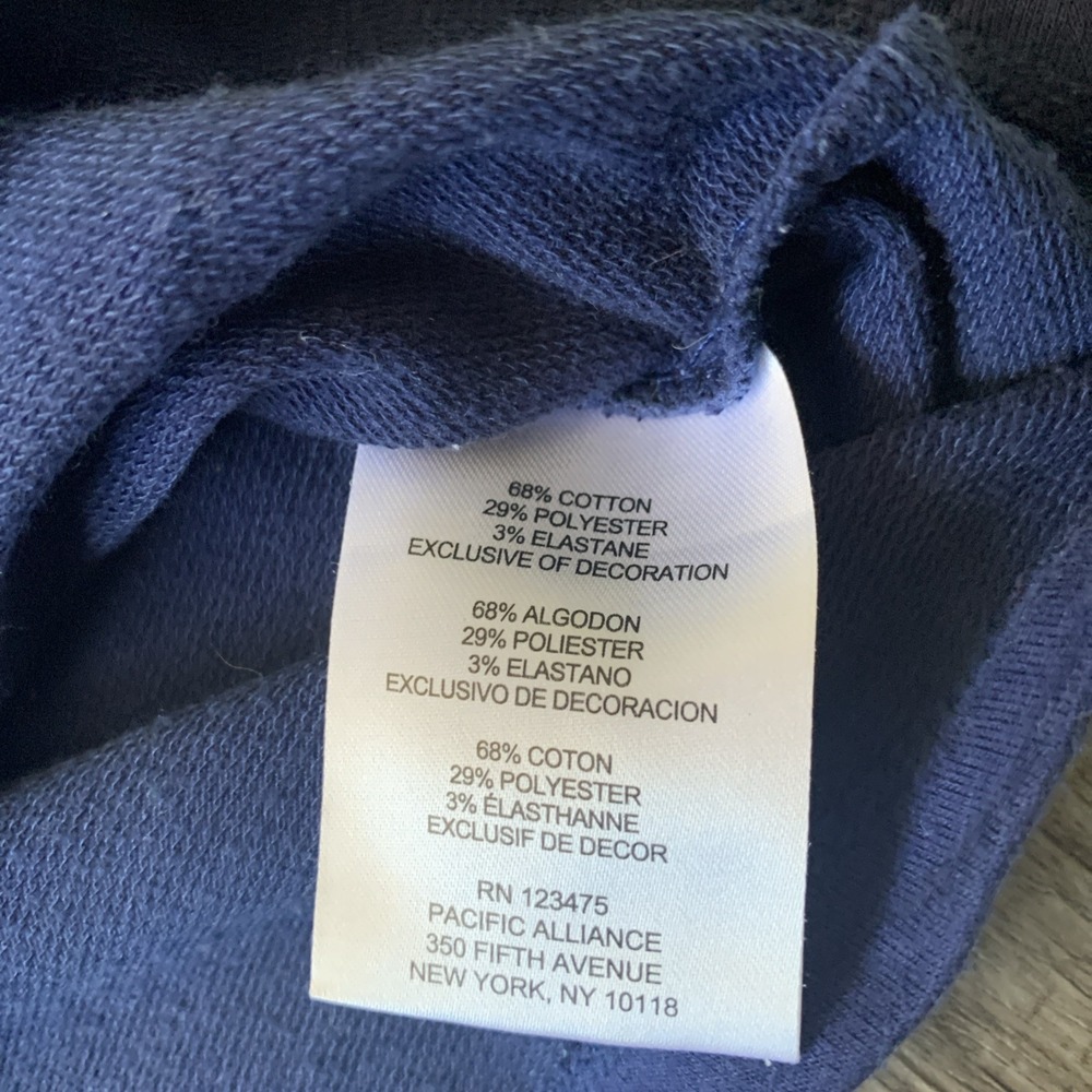 Jones New York Signature Womens M Indigo Quarter-Zip Pullover Sweater JPMH8KT542 - Picture 2 of 11